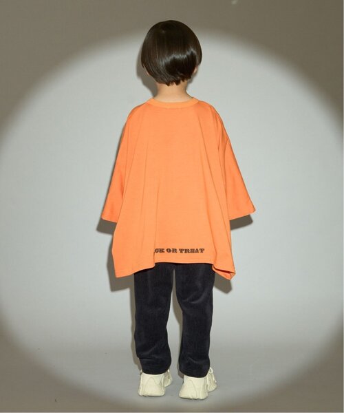 b・ROOM(ビールーム)の「【ハロウィン】【カイテキ天竺】変形Tシャツ【子供服】【キッズ】【男の子】【女の子】(Tシャツ/カットソー・キッズ・ブラック/オレンジ・L/M)」の7枚目の写真