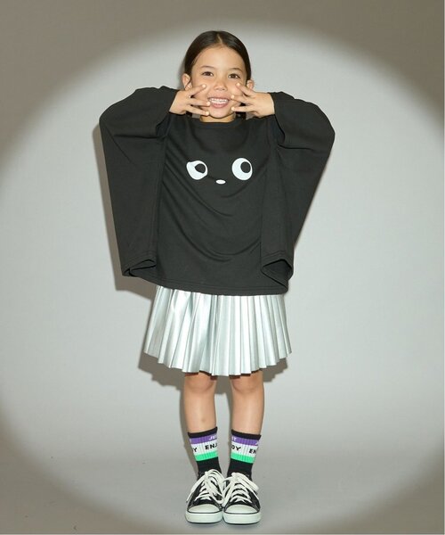 b・ROOM(ビールーム)の「【ハロウィン】【カイテキ天竺】変形Tシャツ【子供服】【キッズ】【男の子】【女の子】(Tシャツ/カットソー・キッズ・ブラック/オレンジ・L/M)」の8枚目の写真