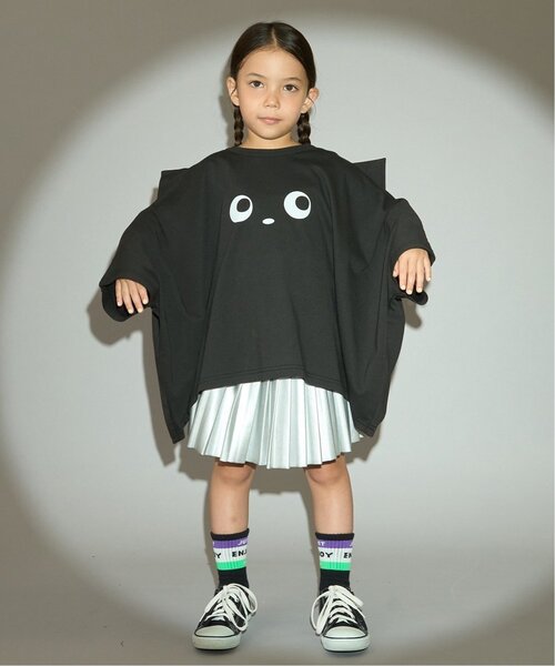 b・ROOM(ビールーム)の「【ハロウィン】【カイテキ天竺】変形Tシャツ【子供服】【キッズ】【男の子】【女の子】(Tシャツ/カットソー・キッズ・ブラック/オレンジ・L/M)」の9枚目の写真