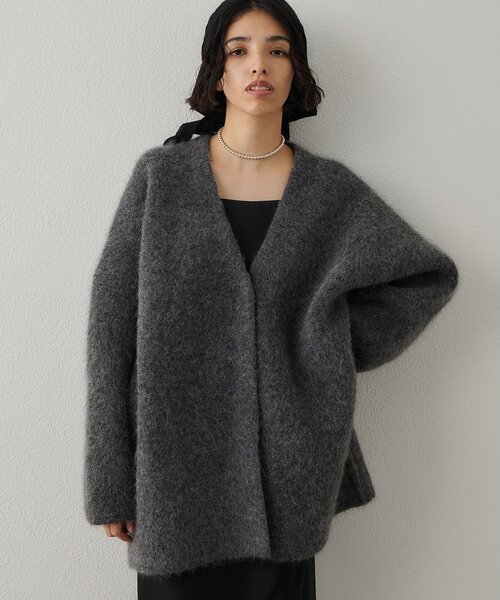 Whim Gazette（ウィムガゼット）の「セッケツニットジャケット（その他アウター・レディース・グレー/ブラック/ベージュ・FREE）」の13枚目の写真