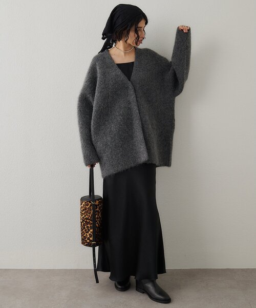 Whim Gazette（ウィムガゼット）の「セッケツニットジャケット（その他アウター・レディース・グレー/ブラック/ベージュ・FREE）」の17枚目の写真