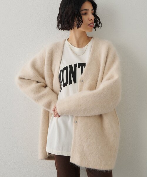 Whim Gazette（ウィムガゼット）の「セッケツニットジャケット（その他アウター・レディース・グレー/ブラック/ベージュ・FREE）」の22枚目の写真