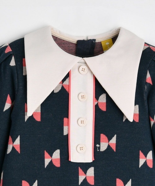 moimoln（モイモルン）の「キャンディワンピース（ワンピース・キッズ・ネイビー・80ｃｍ/90cm/100cm/110cm）」の3枚目の写真