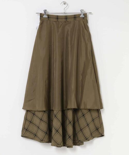 ITEMS URBANRESEARCH(アイテムズ アーバンリサーチ)の「チェックフレアスカート(スカート・レディース・ブラウン/キャメル・FREE)」の9枚目の写真