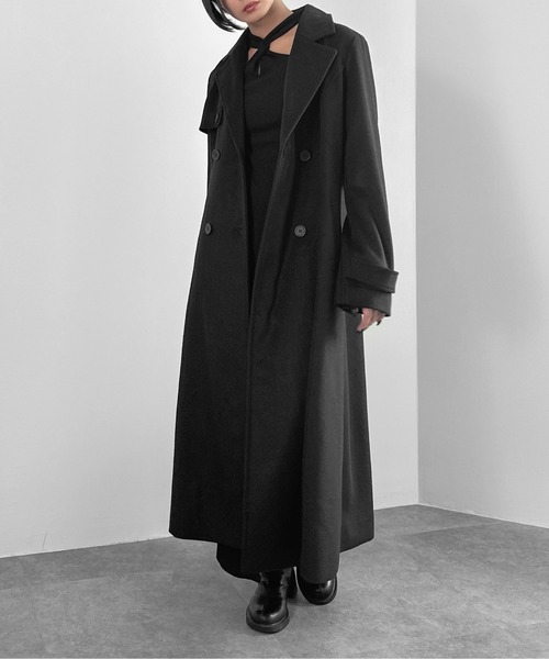 UNITEDTOKYO ニットワンピース ブラック 黒 長袖 リブ モード UNITEDTOKYO ニットワンピース ブラック 黒 長袖 リブ モード