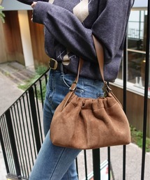 unnu（ユヌ）の「PUベルトミニマルスエードタッチバッグ（ショルダーバッグ）」