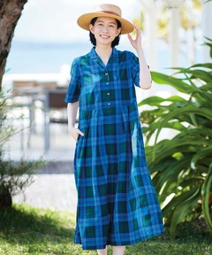 【専用です】MOUSSY ASYMMETRY チェックドレス　RED MOUSSY | ASYMMETRY チェックドレス (ワンピース(ロング