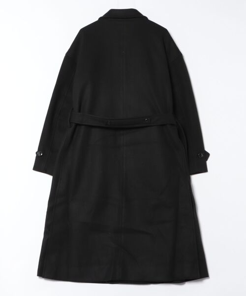 DRAW（ドロー）の「DRAW(ドロー) / テックメルトンダブルビッグコート（ステンカラーコート・メンズ・ブラック/グレー・LARGE/MEDIUM）」の15枚目の写真