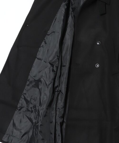 DRAW（ドロー）の「DRAW(ドロー) / テックメルトンダブルビッグコート（ステンカラーコート・メンズ・ブラック/グレー・LARGE/MEDIUM）」の16枚目の写真