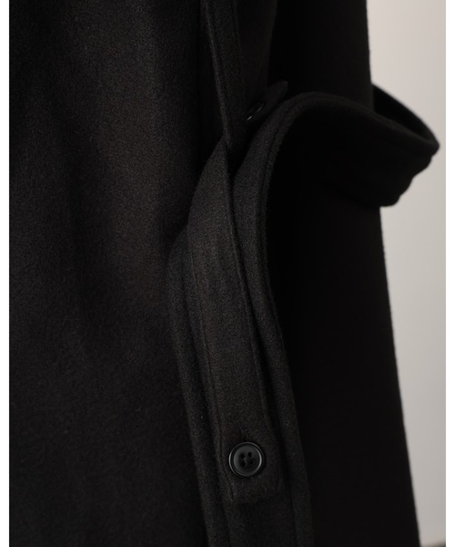 DRAW（ドロー）の「DRAW(ドロー) / テックメルトンダブルビッグコート（ステンカラーコート・メンズ・ブラック/グレー・LARGE/MEDIUM）」の14枚目の写真