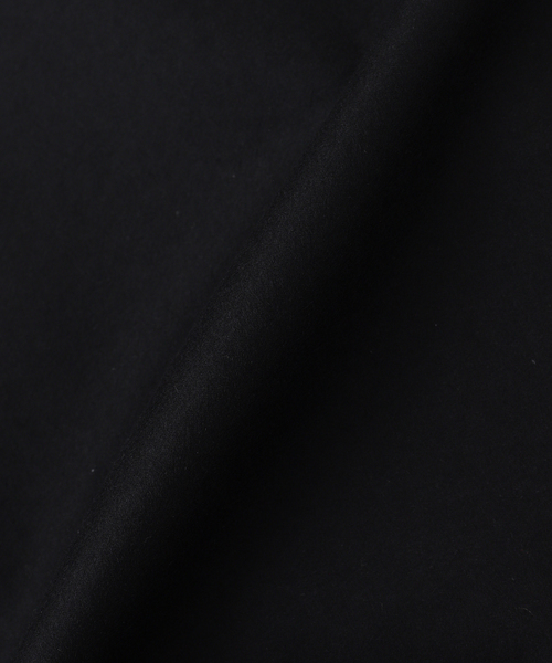 MATSUFUJI（マツフジ）の「MATSUFUJI / マツフジ FLANNEL WOOL BALMACAAN COAT（ステンカラーコート・メンズ・ブラウン/ブラック・3）」の4枚目の写真