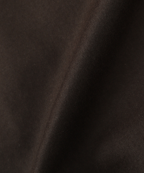 MATSUFUJI（マツフジ）の「MATSUFUJI / マツフジ FLANNEL WOOL BALMACAAN COAT（ステンカラーコート・メンズ・ブラウン/ブラック・3）」の5枚目の写真