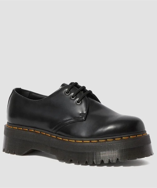 Dr. Martens(ドクターマーチン)の「Dr. MARTENS 1461 QUAD 3 HOLE SHOE(ドクターマーチン 1461 QUAD 3 ホール シューズ)(ブーツ・レディース・ブラック・25cm/24cm/23cm)」の2枚目の写真
