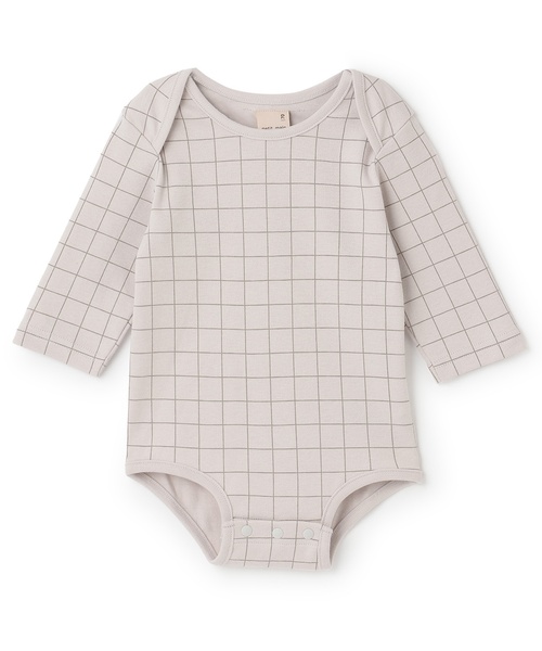 petit main（プティマイン）の「【GOODPRICE】長袖ロンパース（ロンパース・キッズ・カラフル/オフホワイト/ライトベージュ/ブルーグレー/ピンク/グリーン・80ｃｍ/70cm）」の3枚目の写真