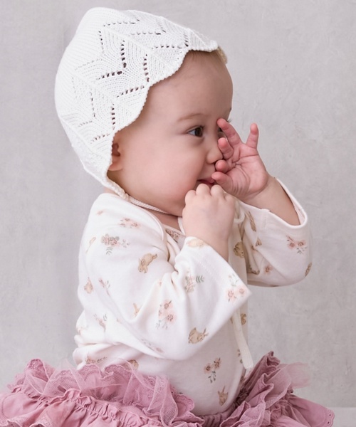 petit main（プティマイン）の「【GOODPRICE】長袖ロンパース（ロンパース・キッズ・カラフル/オフホワイト/ライトベージュ/ブルーグレー/ピンク/グリーン・80ｃｍ/70cm）」の7枚目の写真