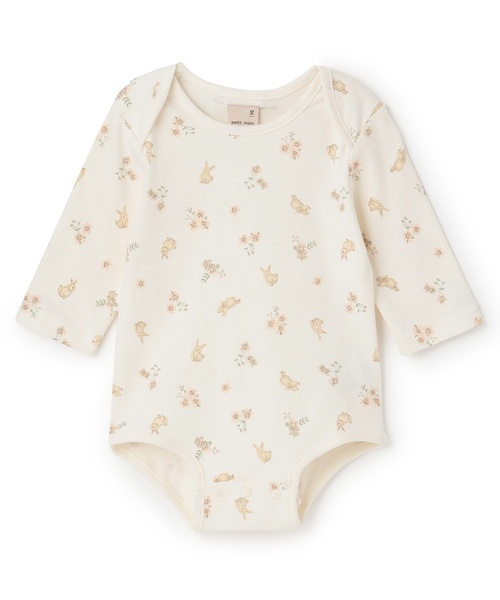 petit main（プティマイン）の「【GOODPRICE】長袖ロンパース（ロンパース・キッズ・カラフル/オフホワイト/ライトベージュ/ブルーグレー/ピンク/グリーン・80ｃｍ/70cm）」の14枚目の写真