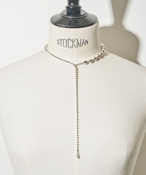 Soierie（ソワリー）の「ボールチェーン フック ネックレス / Ball chain hook necklace /Unisex line（ネックレス・レディース・シルバー・FREE）」の8枚目の写真