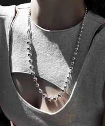 Soierie（ソワリー）の「ボールチェーン フック ネックレス / Ball chain hook necklace /Unisex line（ネックレス）」