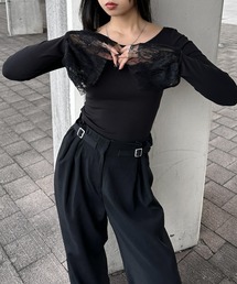 ベルスリーブ」に該当するレディースのTシャツ/カットソー（長袖