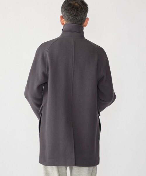 SHIPS(シップス)の「SHIPS: S140 ウールシルク ステンカラー コート(ステンカラーコート・メンズ・グレー/ブラウン・SMALL/MEDIUM/LARGE/X-LARGE)」の11枚目の写真