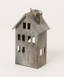 MAZEMAZE（マゼマゼ）の「アンティークティンハウスB　(Sサイズ)クリスマス（インテリア雑貨）」