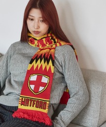 ROOPTOKYO（ループトウキョウ）の「Football Scarf フリンジデザインチームエンブレム  ジャガードフットボールマフラー（マフラー）」