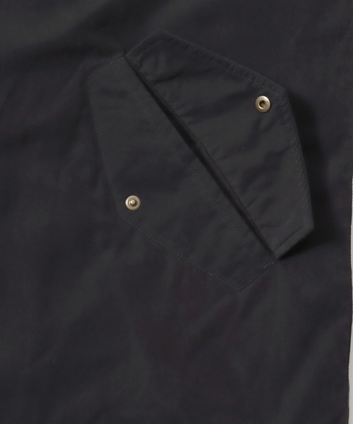 LYLE&SCOTT(ライルアンドスコット)の「LYLE&SCOTT/ライルアンドスコット ナイロン ワンポイントロゴ 中綿モッズコート フードジャケット(モッズコート・メンズ・カーキ/ブラック・M/LL/L)」の15枚目の写真