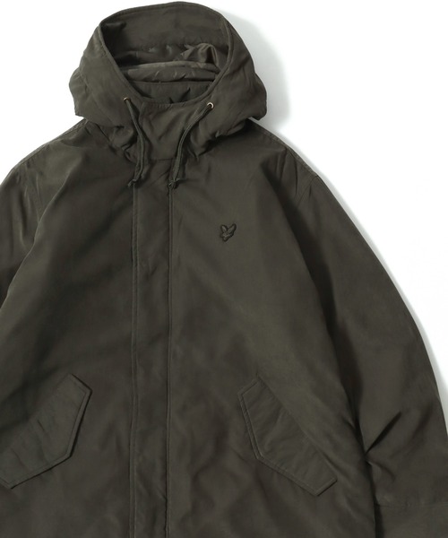LYLE&SCOTT(ライルアンドスコット)の「LYLE&SCOTT/ライルアンドスコット ナイロン ワンポイントロゴ 中綿モッズコート フードジャケット(モッズコート・メンズ・カーキ/ブラック・M/LL/L)」の22枚目の写真