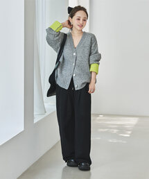 KOBE LETTUCE | [ 田中亜希子さんコラボ ]選べる2丈 裏起毛スウェットタックパンツ(スウェットパンツ)