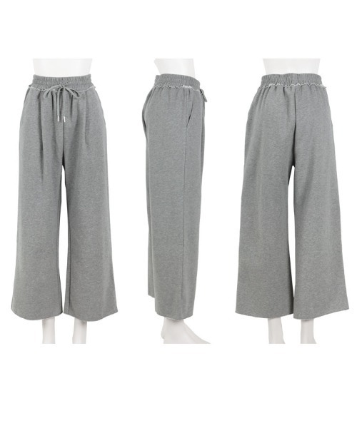 田中亜希子さんコラボ ]選べる2丈 裏起毛スウェットタックパンツ