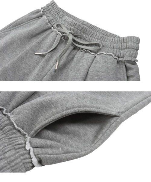 田中亜希子さんコラボ ]選べる2丈 裏起毛スウェットタックパンツ