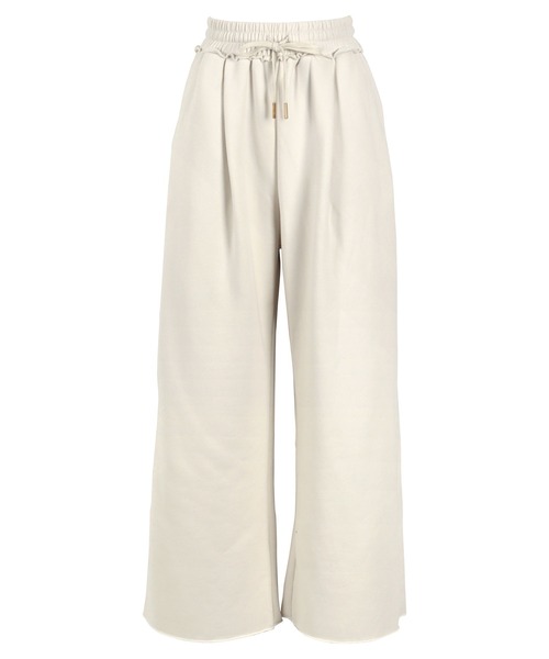 KOBE LETTUCE（コウベレタス）の「[ 田中亜希子さんコラボ ]選べる2丈 裏起毛スウェットタックパンツ（スウェットパンツ・レディース・杢グレー/アイボリー/ブラック・M/PM）」の16枚目の写真