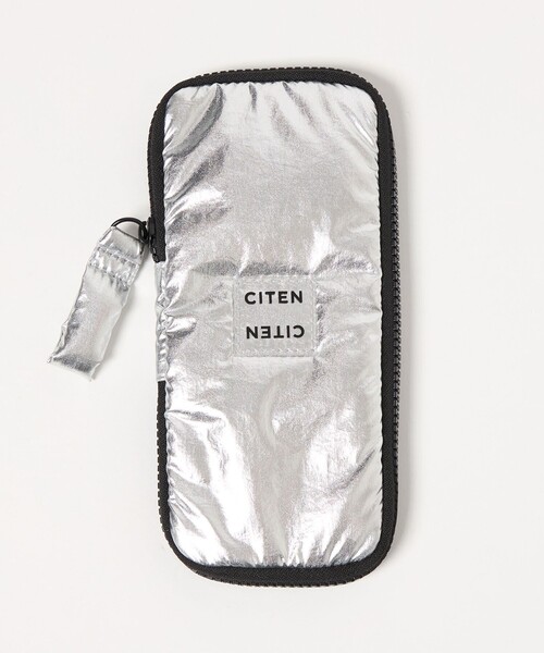 CITEN(シテン)の「<CITEN>クリアロゴフラットペンケース(ステーショナリー・レディース・ブラック/ダークグリーン/シルバー/ライトピンク/ロイヤルブルー・FREE)」の1枚目の写真