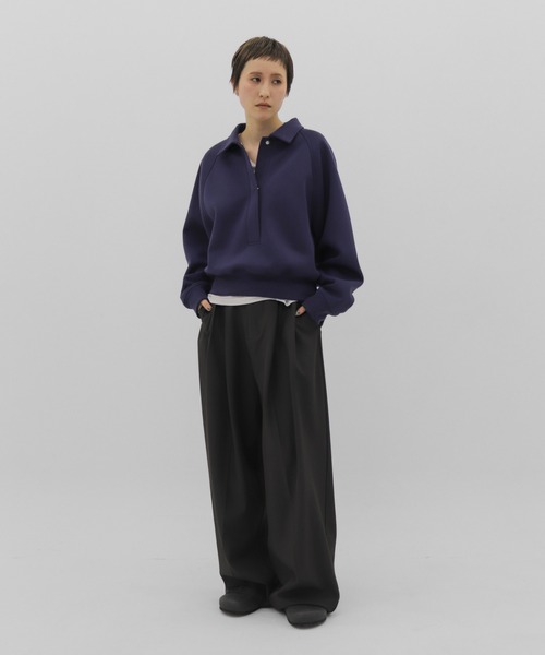 lit（リット）の「Double Tuck Stitch Pants（スラックス・レディース・チャコールグレー/ブラック・36/38）」の13枚目の写真
