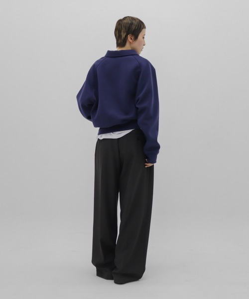 lit（リット）の「Double Tuck Stitch Pants（スラックス・レディース・チャコールグレー/ブラック・36/38）」の14枚目の写真