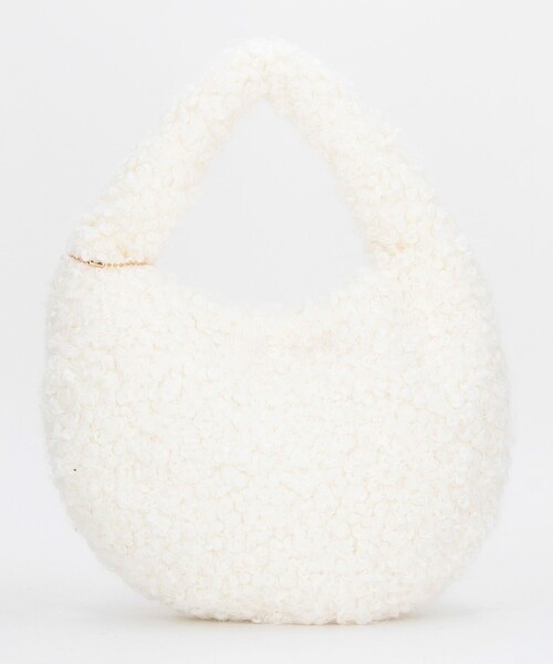 MICO COULIER(ミコクリエ)の「【HELLO KITTY × MICO COULIER】カールファーBAG(トートバッグ・レディース・オフホワイト/グレイッシュベージュ・FREE)」の6枚目の写真