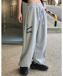 A'GEM/9 × .kom 『MUCENT/ムーセント』DIVISION WIDE SWEAT JOGGER PANTS/ディビジョンワイドスウェットジョガーパンツ
