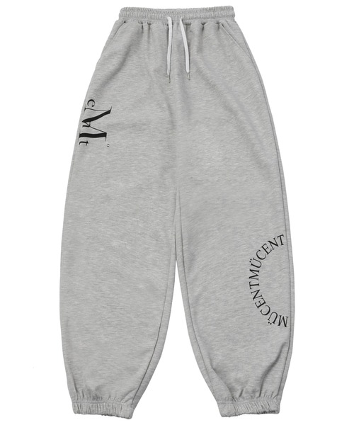 MUCENT(ムセント)の「A'GEM/9 × .kom 『MUCENT/ムーセント』DIVISION WIDE SWEAT JOGGER PANTS/ディビジョンワイドスウェットジョガーパンツ(スウェットパンツ・レディース・ブラック/グレー・S)」の6枚目の写真