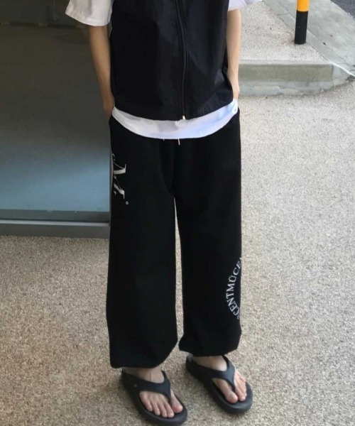 MUCENT(ムセント)の「A'GEM/9 × .kom 『MUCENT/ムーセント』DIVISION WIDE SWEAT JOGGER PANTS/ディビジョンワイドスウェットジョガーパンツ(スウェットパンツ・レディース・ブラック/グレー・S)」の5枚目の写真