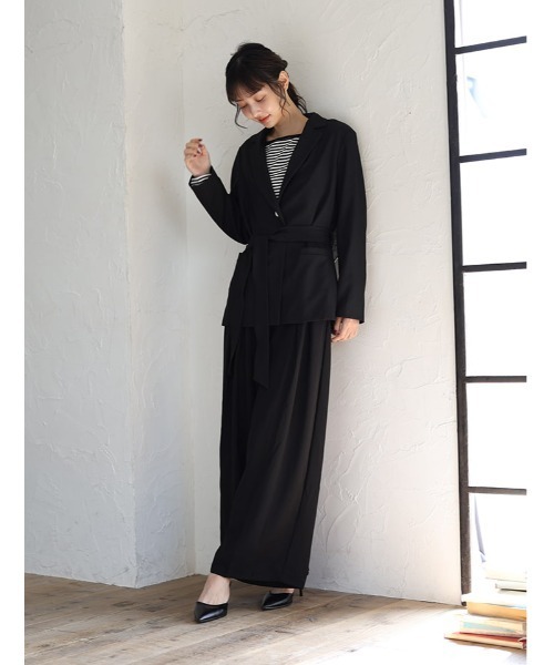 fifth(フィフス)の「ウエストマークテーラードジャケット(テーラードジャケット・レディース・グレイッシュベージュ/ブラック・M)」の5枚目の写真