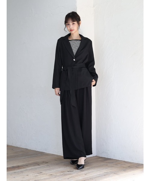 fifth(フィフス)の「ウエストマークテーラードジャケット(テーラードジャケット・レディース・グレイッシュベージュ/ブラック・M)」の6枚目の写真