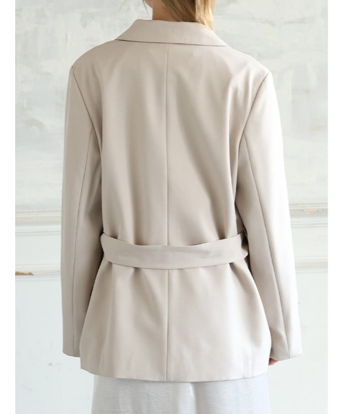 fifth(フィフス)の「ウエストマークテーラードジャケット(テーラードジャケット・レディース・グレイッシュベージュ/ブラック・M)」の14枚目の写真