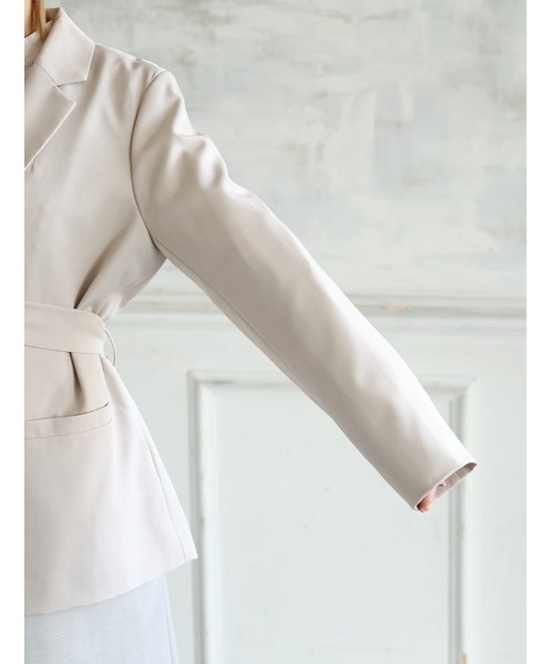 fifth(フィフス)の「ウエストマークテーラードジャケット(テーラードジャケット・レディース・グレイッシュベージュ/ブラック・M)」の15枚目の写真