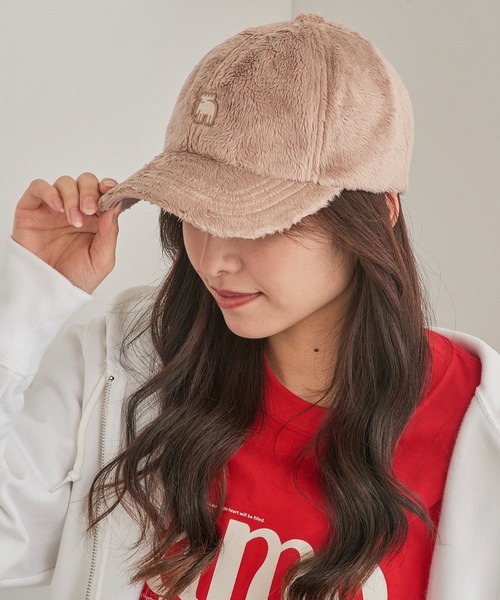 moz（モズ）の「【MOZ】ワンポイントボアフリースキャップ　361-0044（キャップ・レディース・ベージュ/チャコールグレー/アイボリー/ブラック・FREE）」の22枚目の写真