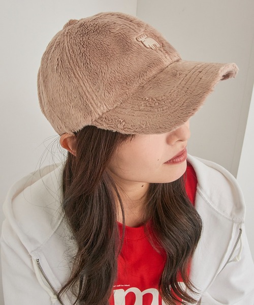 moz（モズ）の「【MOZ】ワンポイントボアフリースキャップ　361-0044（キャップ・レディース・ベージュ/チャコールグレー/アイボリー/ブラック・FREE）」の21枚目の写真