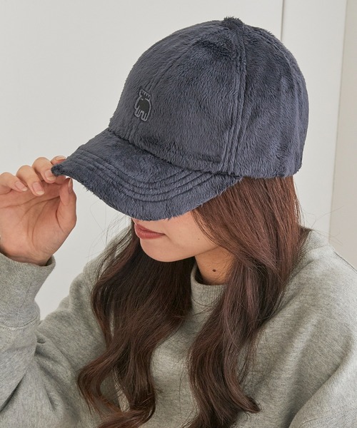 moz（モズ）の「【MOZ】ワンポイントボアフリースキャップ　361-0044（キャップ・レディース・ベージュ/チャコールグレー/アイボリー/ブラック・FREE）」の16枚目の写真