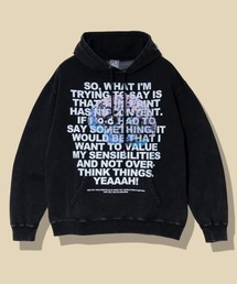 go slow caravan（ゴースローキャラバン）の「SALO裏起毛 ケミカル フーディー NOUメッセージ（パーカー・メンズ）」