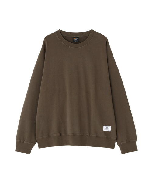 Alpha Industries（アルファインダストリーズ）の「Alpha Industries/アルファインダストリーズ/PLAIN CREW SWEAT/プレーン クルー スウェット（スウェット・メンズ・ネイビー/その他5/グレー/ブラック/オリーブ系・L/M/2XL/S/XL）」の4枚目の写真