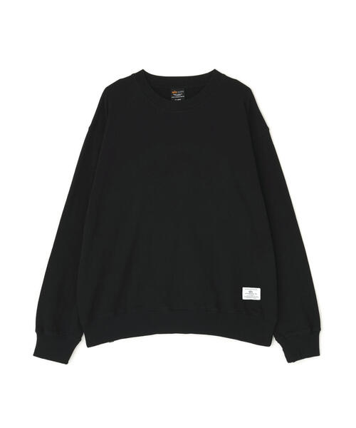 Alpha Industries（アルファインダストリーズ）の「Alpha Industries/アルファインダストリーズ/PLAIN CREW SWEAT/プレーン クルー スウェット（スウェット・メンズ・ネイビー/その他5/グレー/ブラック/オリーブ系・L/M/2XL/S/XL）」の2枚目の写真