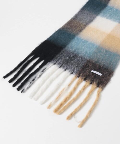 SMELLY(スメリー)の「ボリュームチェックマフラー(マフラー・レディース・ブラウン系その他/ブルー系その他・-)」の7枚目の写真